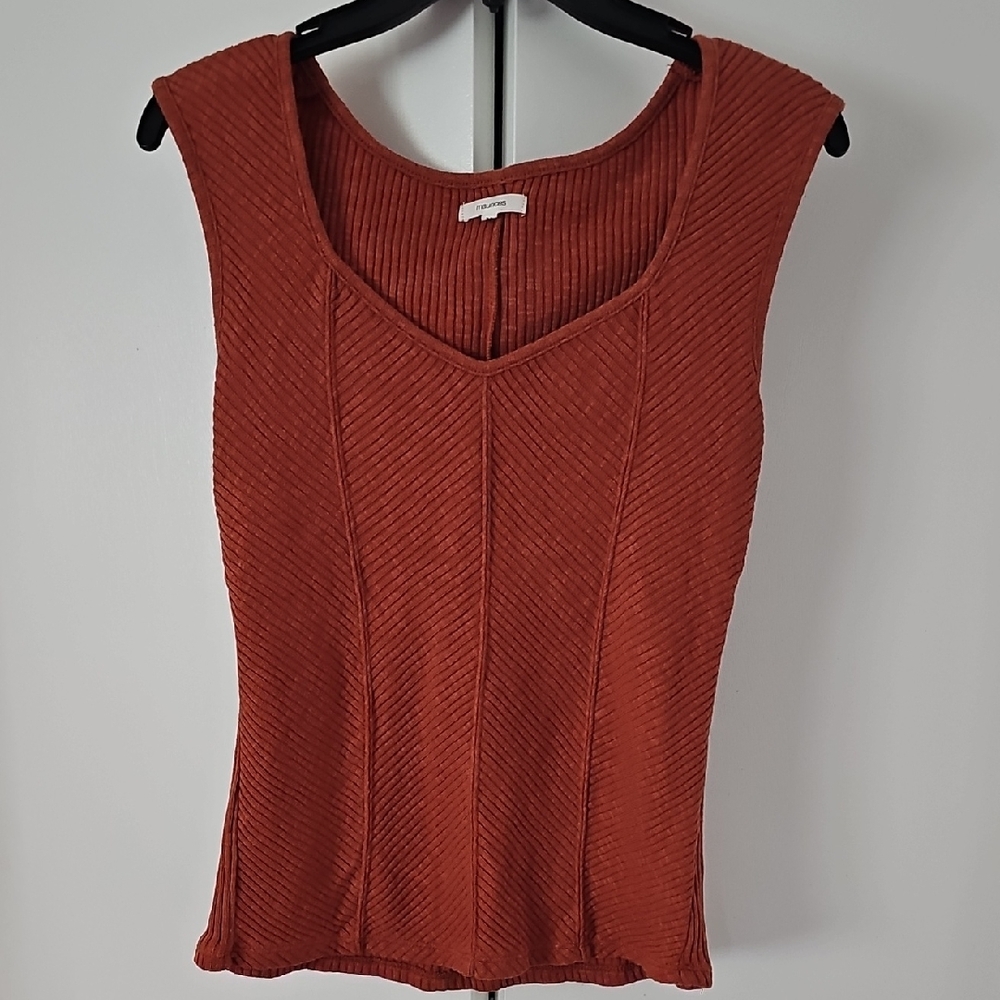 Maurices Terracotta Ribbed Tank Top